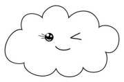 云朵的简笔画怎么画_云朵简笔画图片大全