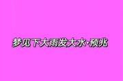 梦到老家发大水_梦见洪水是什么预兆