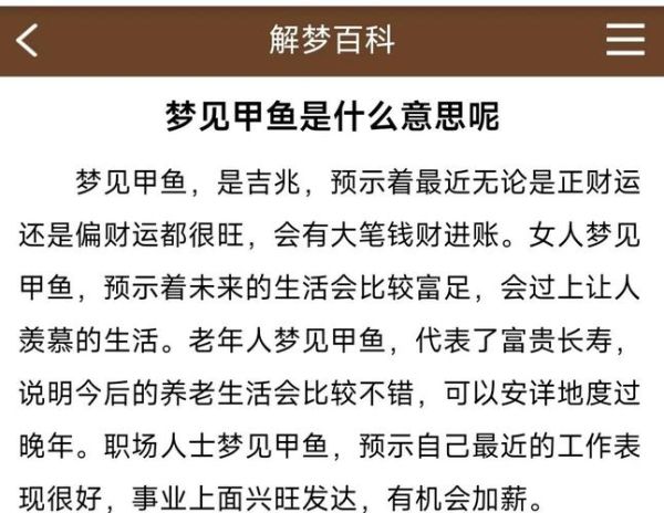 梦到龟是什么意思_梦见乌龟吉凶解析