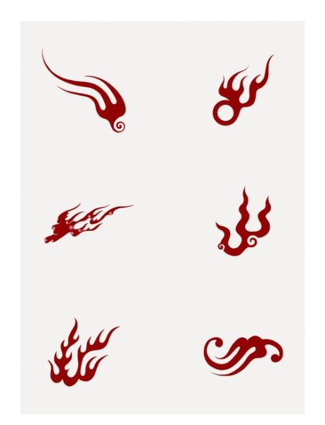 火焰图案大全图片_火焰纹身设计灵感