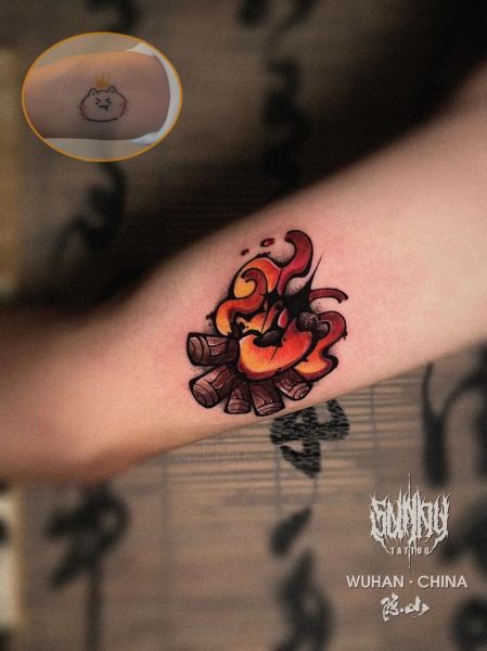 火焰图案大全图片_火焰纹身设计灵感