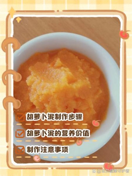 胡萝卜泥怎么做给宝宝吃_胡萝卜泥几个月开始添加