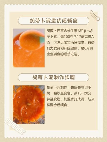 胡萝卜泥怎么做给宝宝吃_胡萝卜泥几个月开始添加