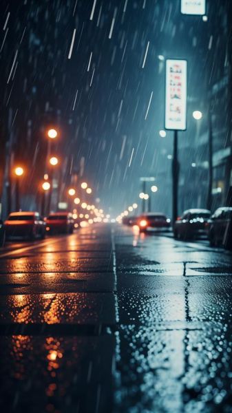 夜雨图片大全哪里找_夜雨意境高清壁纸怎么拍