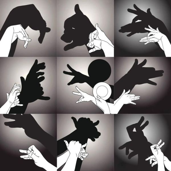 手势影子图片大全_如何拍出创意手势影子