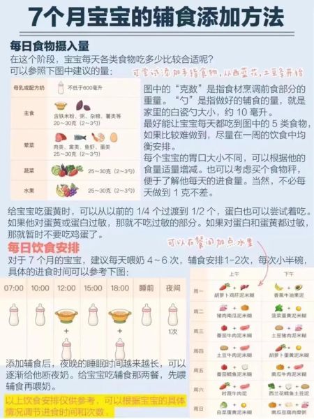 7个月宝宝辅食食谱大全_7个月宝宝辅食吃什么好
