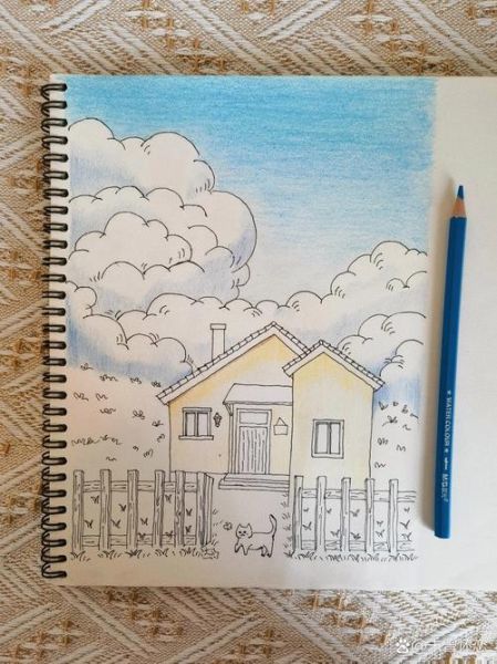 农村画图片大全_怎么画简单又好看