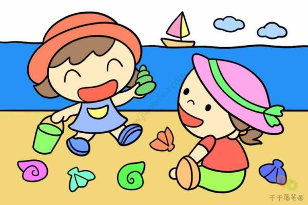 简笔画场景图片大全_如何教孩子画