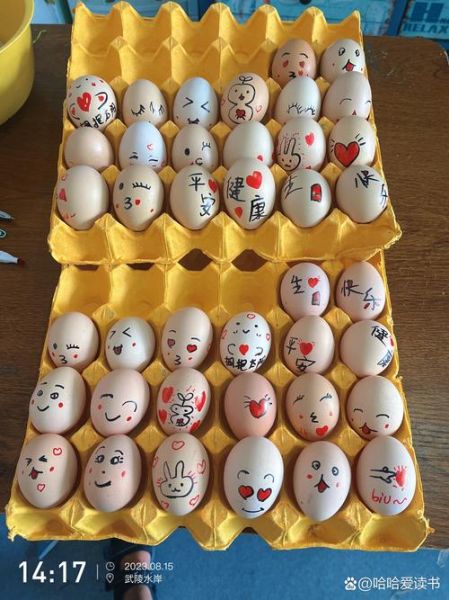 蛋上画画作品图片大全_怎么画才好看