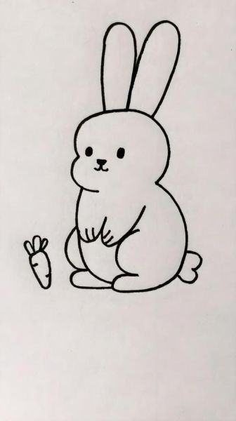 简笔画兔子怎么画_简笔画兔子图片大全