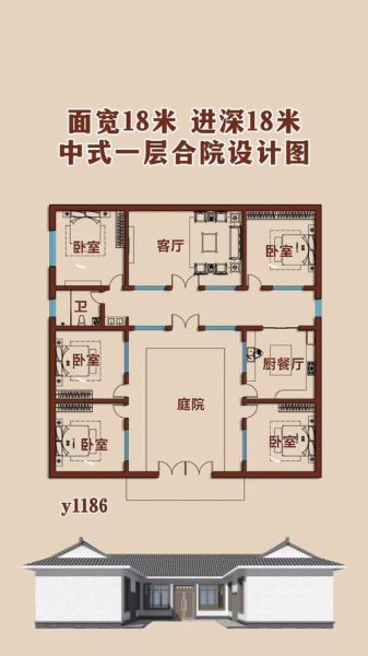 一层四合院图片大全_传统四合院怎么布局