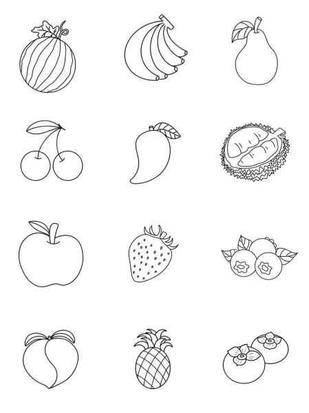 儿童简笔画水果图片_怎么画苹果香蕉橙子