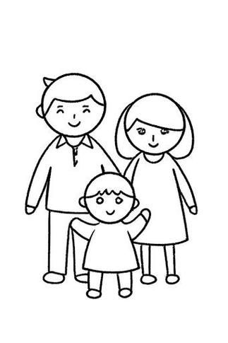 爸妈简笔画怎么画_爸妈简笔画图片大全