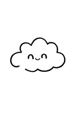 云朵的简笔画怎么画_云朵简笔画图片大全