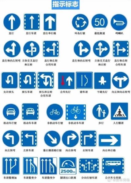 路标图片大全_交通标志图解
