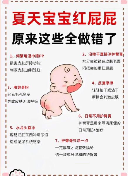 宝宝屁股红怎么办_新生儿红屁股护理方法