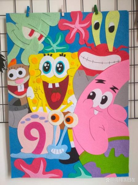 儿童布贴画图片大全简单_怎么做布贴画