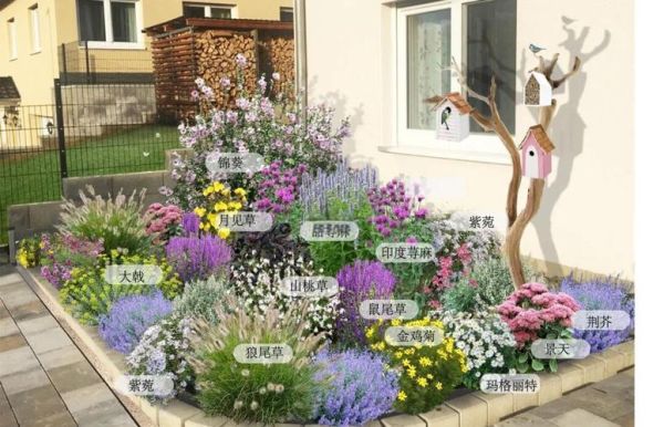 花卉组合图片大全_如何搭配出高颜值花境