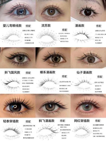 嫁接睫毛图片大全_如何选择适合自己的款式