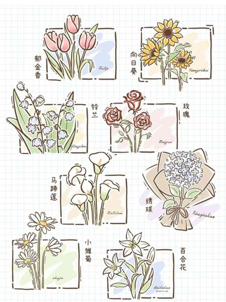 手绘花图片大全_如何挑选适合的手绘花素材