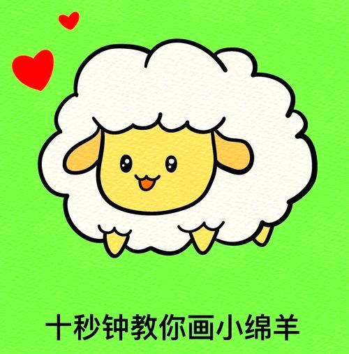 绵羊卡通图片大全可爱_怎么画才萌