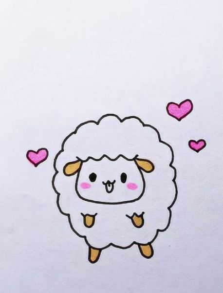 绵羊卡通图片大全可爱_怎么画才萌