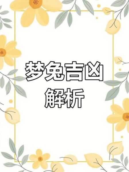 梦到兔是什么意思_梦见兔子是吉兆吗