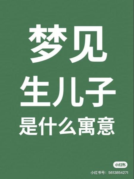怀孕梦到生了个男孩_预示什么