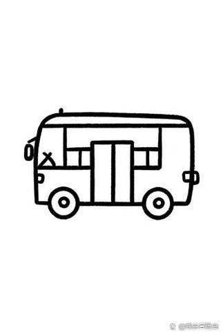 公交车简笔画怎么画_公交车简笔画图片大全