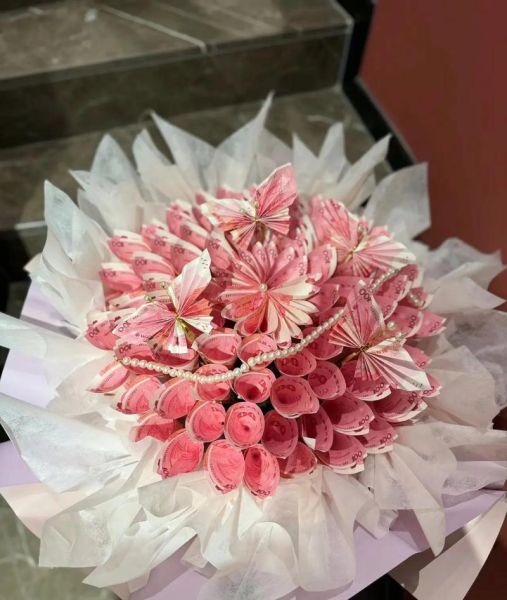 钱花束图片大全_钱花束怎么折