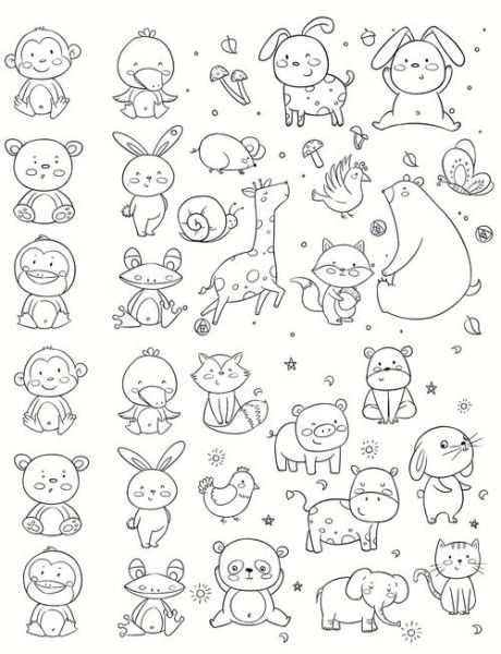 动物简笔画怎么画_动物图片大全简单可爱