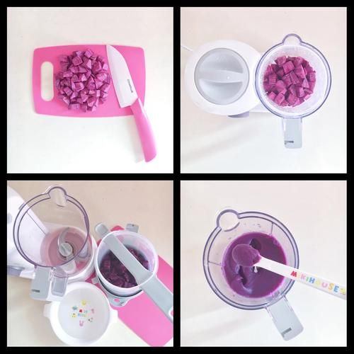 紫薯泥怎么做给宝宝吃_紫薯泥辅食几个月能吃