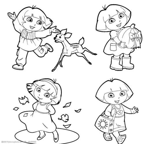 朵拉简笔画图片大全_怎么画简单又好看