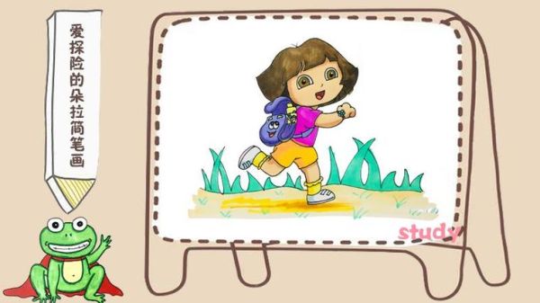 朵拉简笔画图片大全_怎么画简单又好看
