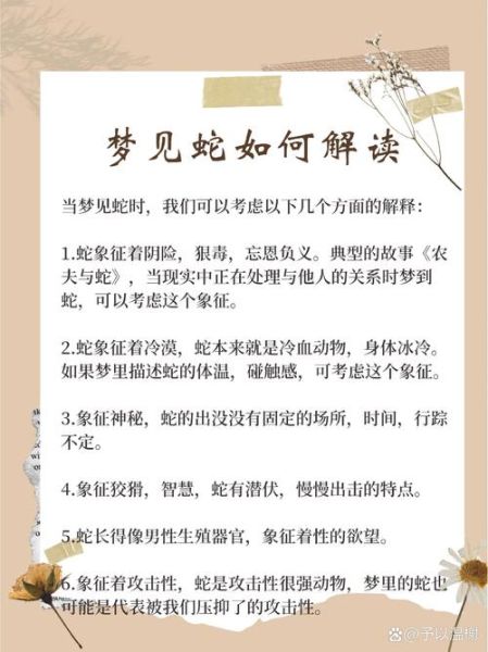 梦到蛇是什么意思_周公解梦原版解读