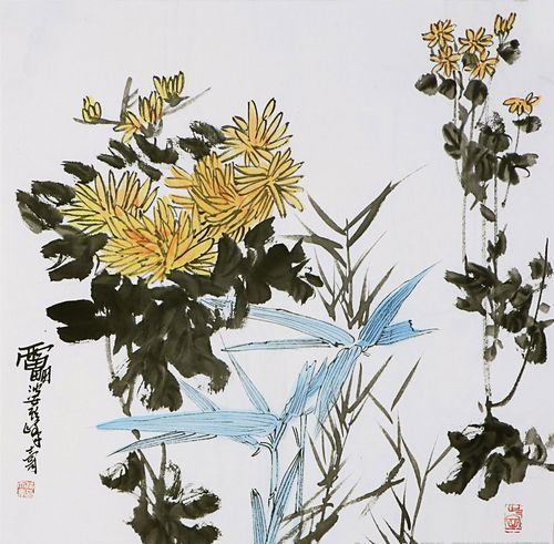 国画菊花图片大全大图_如何欣赏高清细节